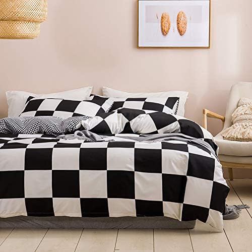 Erosebridal Buffalo Check Duvet Cover Set Queen