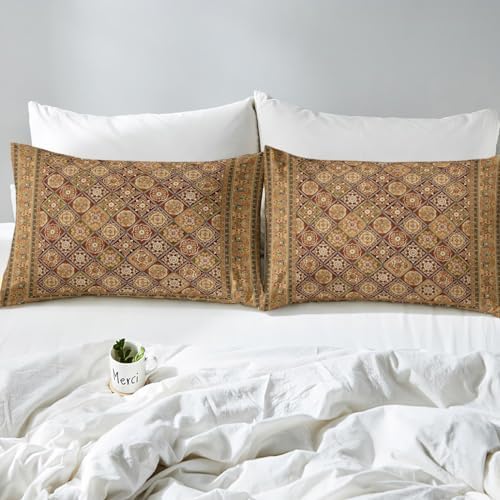 Feelyou Boho Paisley Fitted Sheet Twin Size Kids Bedding Set