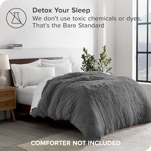Bare Home Shaggy Fleece Duvet Cover Twin XL