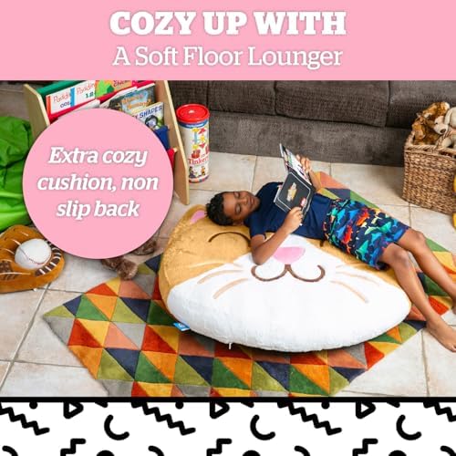 BigMouth Kitten Inflatable Floor Pillow - Soft Plush for Kids
