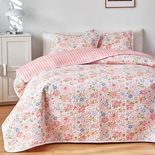 Joyreap 2 Piece Cotton Quilt Set for Girls