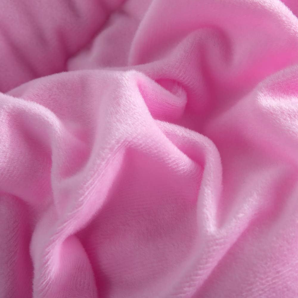 Wajade Faux Fur Rainbow Comforter Set - 3PC Fluffy Shaggy Bedding