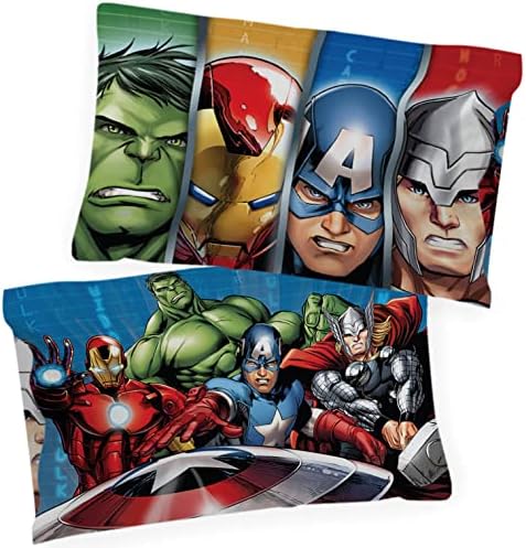 Jay Franco Marvel Avengers Pillowcase - Double-Sided Kids Super Soft