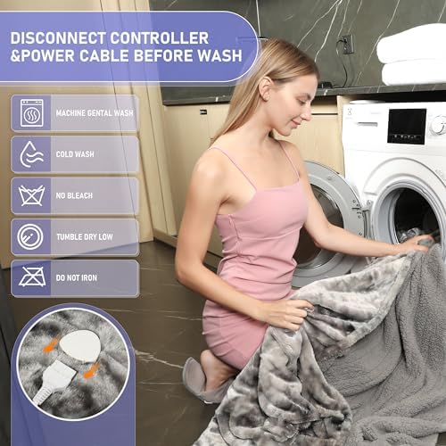 Cushious 50x60 Electric Heated Throw Blanket