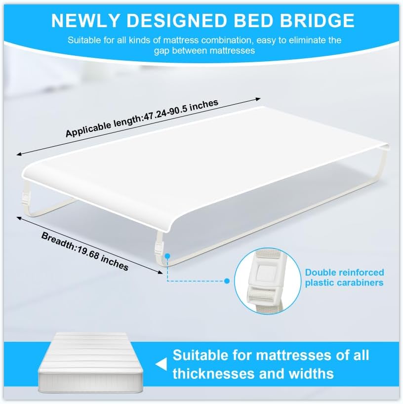 GOTUU Twin to King Bed Converter No Slipping
