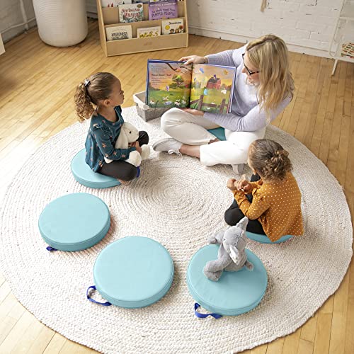 ECR4Kids Floor Cushions 6-Piece Set Soft Flexible