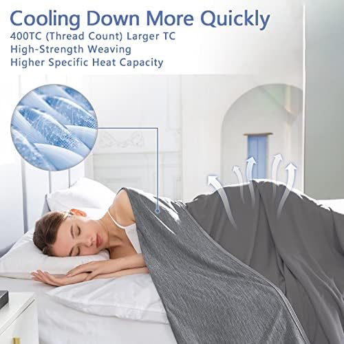 Topcee Cooling Blanket Queen Size 90x90 for Hot Sleepers