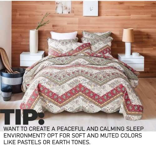 DaDa Bedding Bohemian Floral Bedspread Set - Cal King