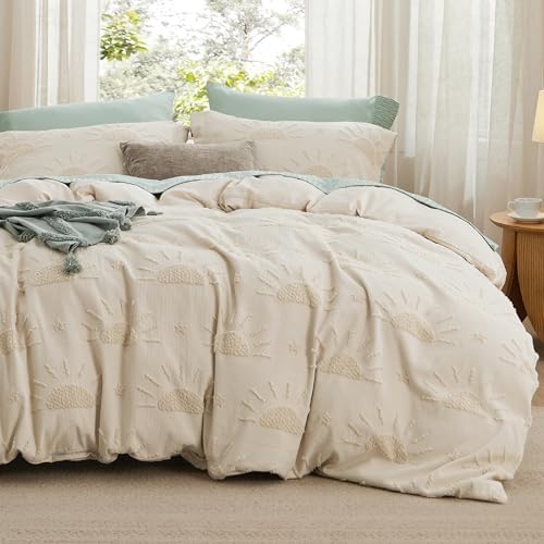 Bedsure Boho Kids Duvet Cover - Sun Design King Size 104x90