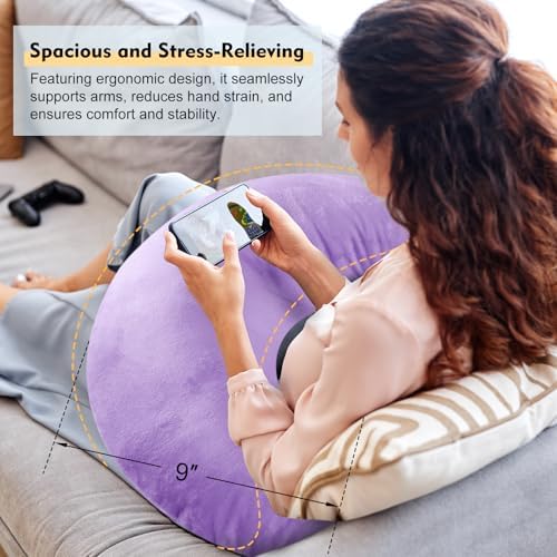 Vamorry Ergonomic Arm Support Pillow for Gaming Reading Crocheting