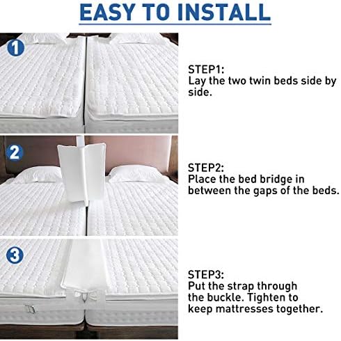 HITOMEN Bed Bridge for Twin to King Conversion