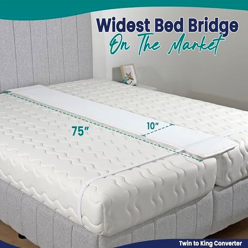 10 Inch Extra Wide Bed Bridge Twin to King Converter Kit