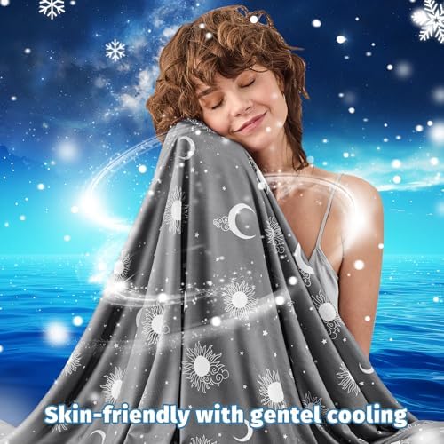Inhand Cooling Blanket Queen Size - Dark Grey Sky