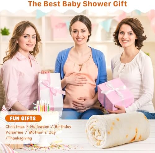 Lhedon Tortilla Blanket for Baby 285 GSM Soft Flannel Wearable Wrap