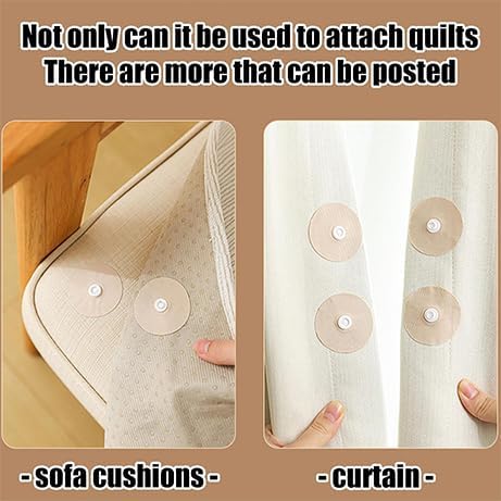Lightweight Quilt Holder with Anti-Slip Grip 24Pairs
