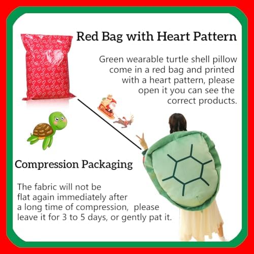 COGINQUS 51in Giant Turtle Costume Plush Pillow