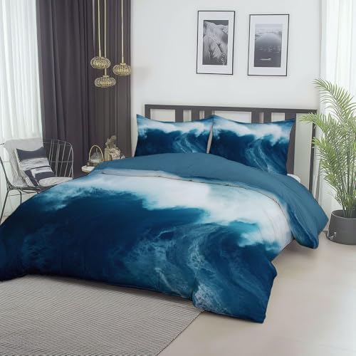Blue Duvet Cover Twin XL with Matching Pillowcases