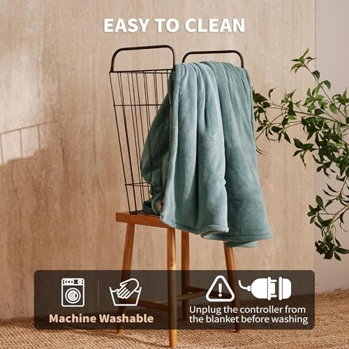JETS HOME Heated Throw Blanket 50x60 ETL Certified