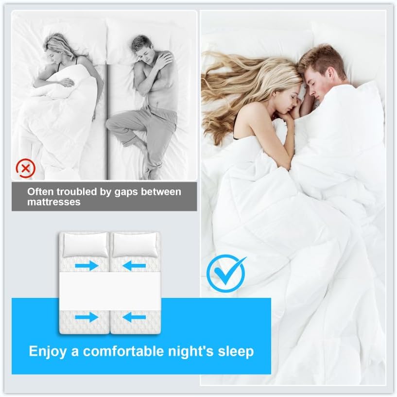GOTUU Twin to King Bed Converter No Slipping