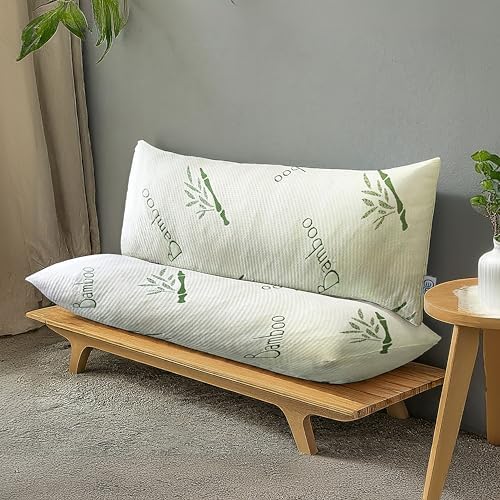 OMEO Bamboo Rayon Body Pillow for Side Sleepers