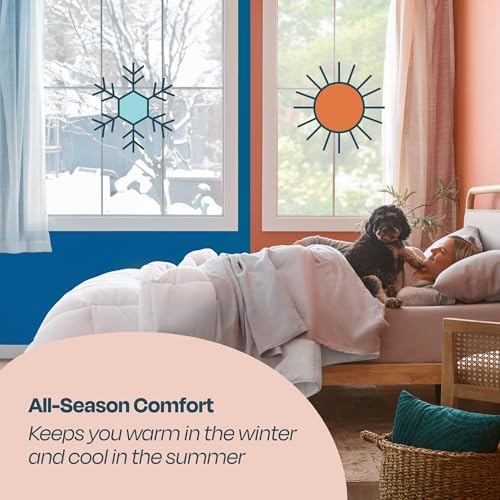 LINENSPA White Down Alternative Comforter and Duvet Insert Queen