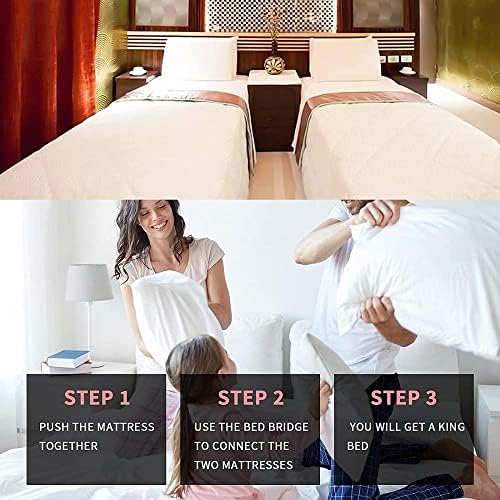 XUDREZ Bed Bridge Converter Kit for Twin to King Mattresses