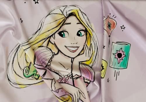 Disney Little Mermaid Ariel and Rapunzel Reversible Pillowcase 20x30