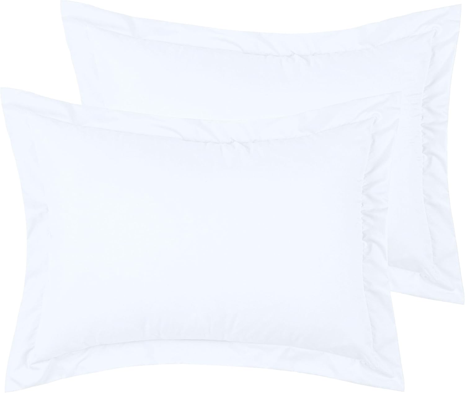 Mellanni Pillow Shams Set - 2 PC Luxury Cooling White