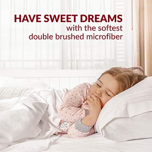 Mellanni Pillow Cases - 2 PC Extra Soft Cooling Striped White