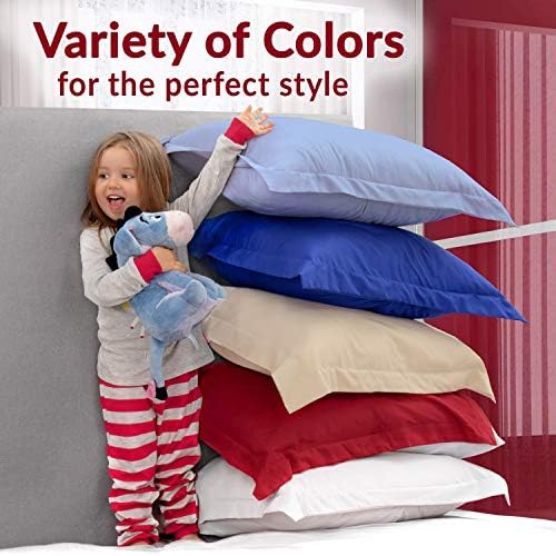 Mellanni Pillow Shams Set - 2 PC Luxury Cooling White