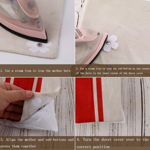 20pcs Duvet Snaps for Secure Fit