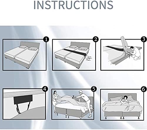 XUDREZ Bed Bridge Converter Kit for Twin to King Mattresses