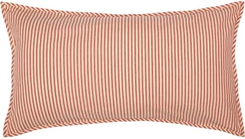 VHC Brands Farmhouse Stripe King Pillow Sham Cover 21x37