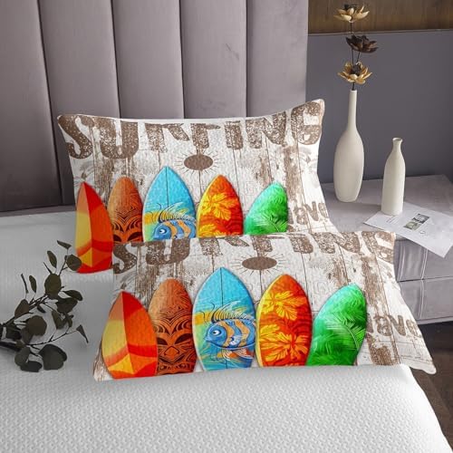 Homewish Surfboard Coverlet Set Queen Size 1