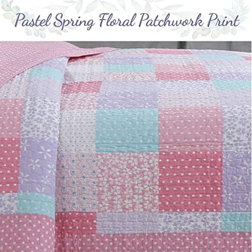Cozy Line Angelina Floral Dot Quilt Bedding Set