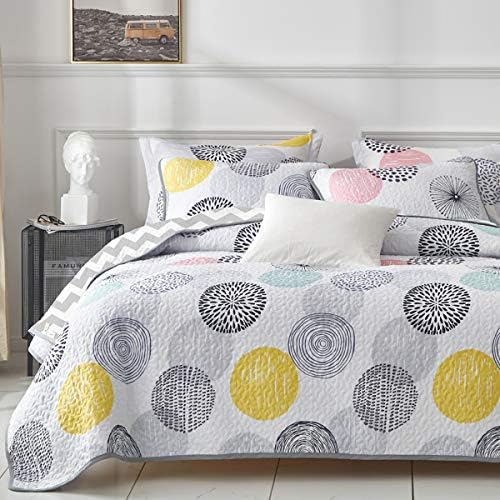 UOZZI BEDDING Kids Quilt Set 2 Piece Reversible