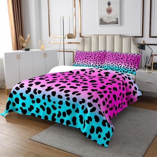 Feelyou Leopard Coverlet Set for Kids