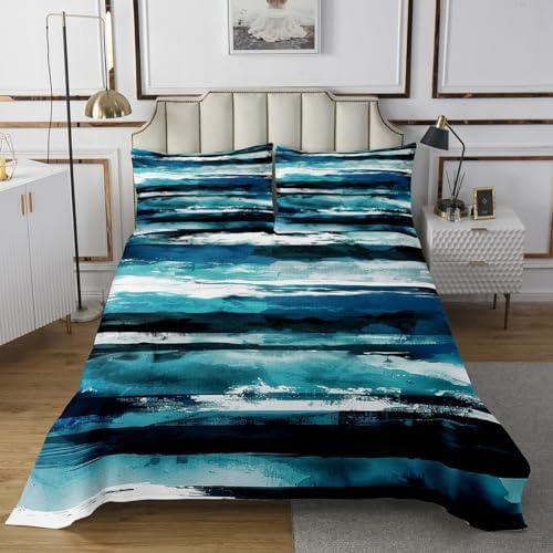 Erosebridal Gradient Queen Quilt Set with 2 Pillowcases