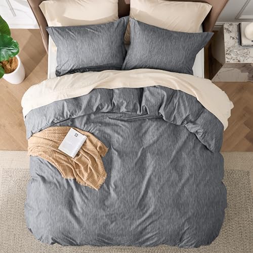 Bedsure Duvet Cover King Size - 3 Piece Set with Zipper Closure