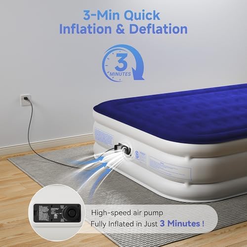 Sebor Air Mattress Full with Built-in Pump 18 Inch