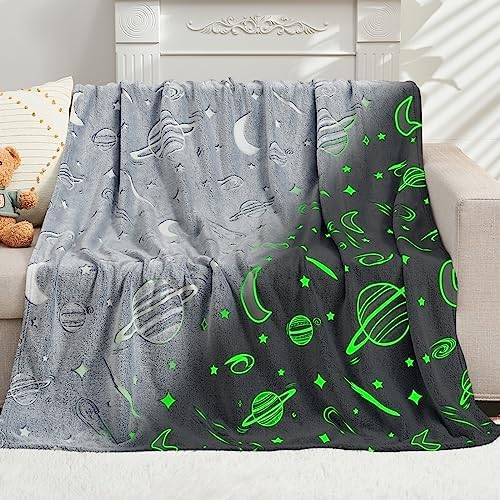 Inhand Glow in the Dark Stars Throw Blanket for Kids 1