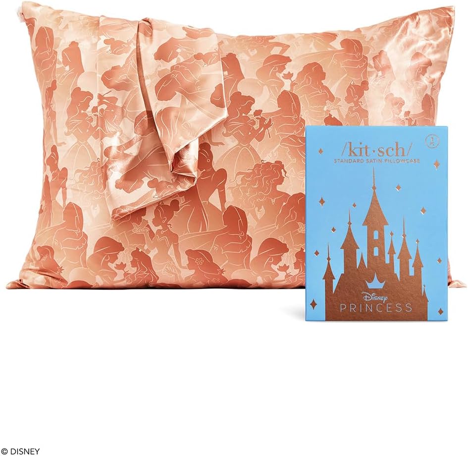 Kitsch Disney Princess Satin Pillowcase with Zipper - QueenStandard 19x26