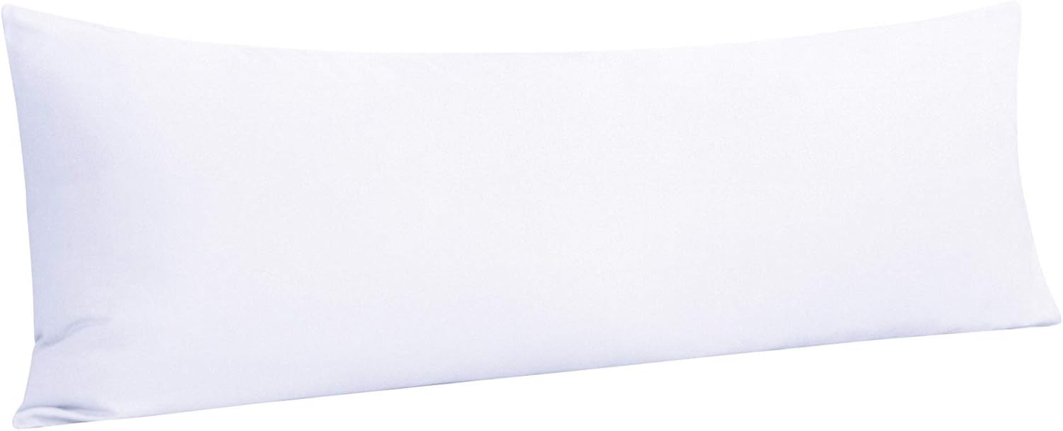 NTBAY Body Pillowcase - 20x54 Inches White Microfiber