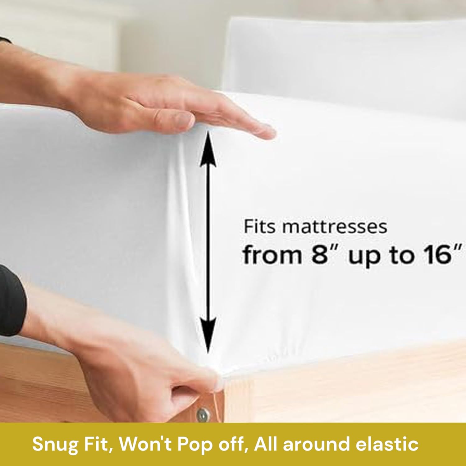 FEEKO Queen Size 4 Piece Microfiber Sheet Set