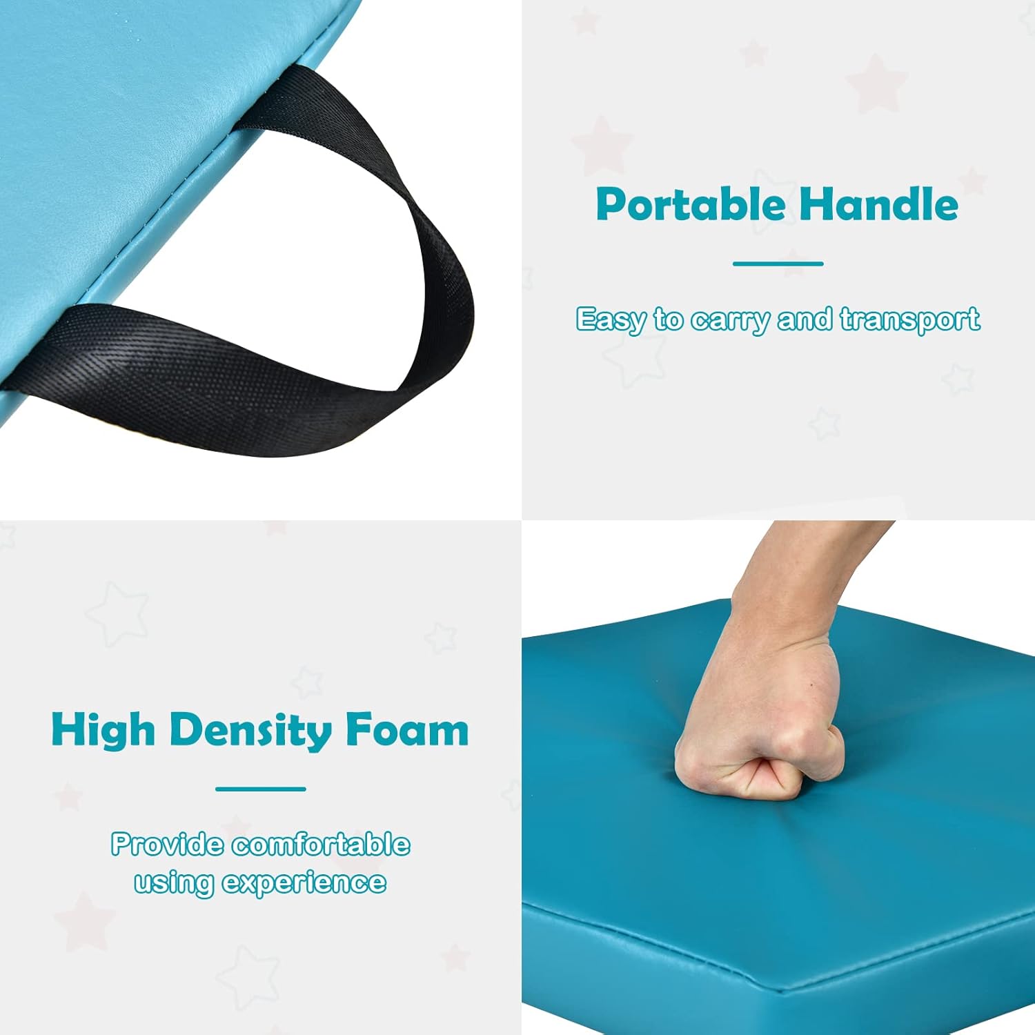 GLACER 6 Pcs 15 Floor Cushions for Kids