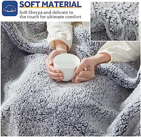 Sealy Heated Throw Blanket 50x60 with 6 Heating Levels