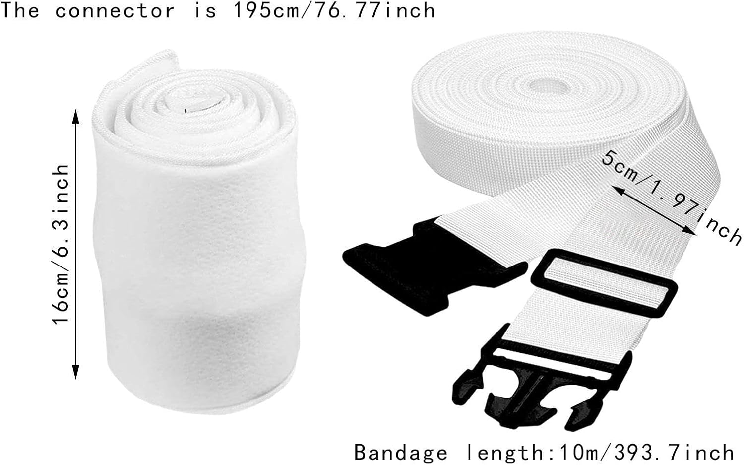 Bothyi Twin to King Bed Connector Matress Filler Kit Black PP Buckle