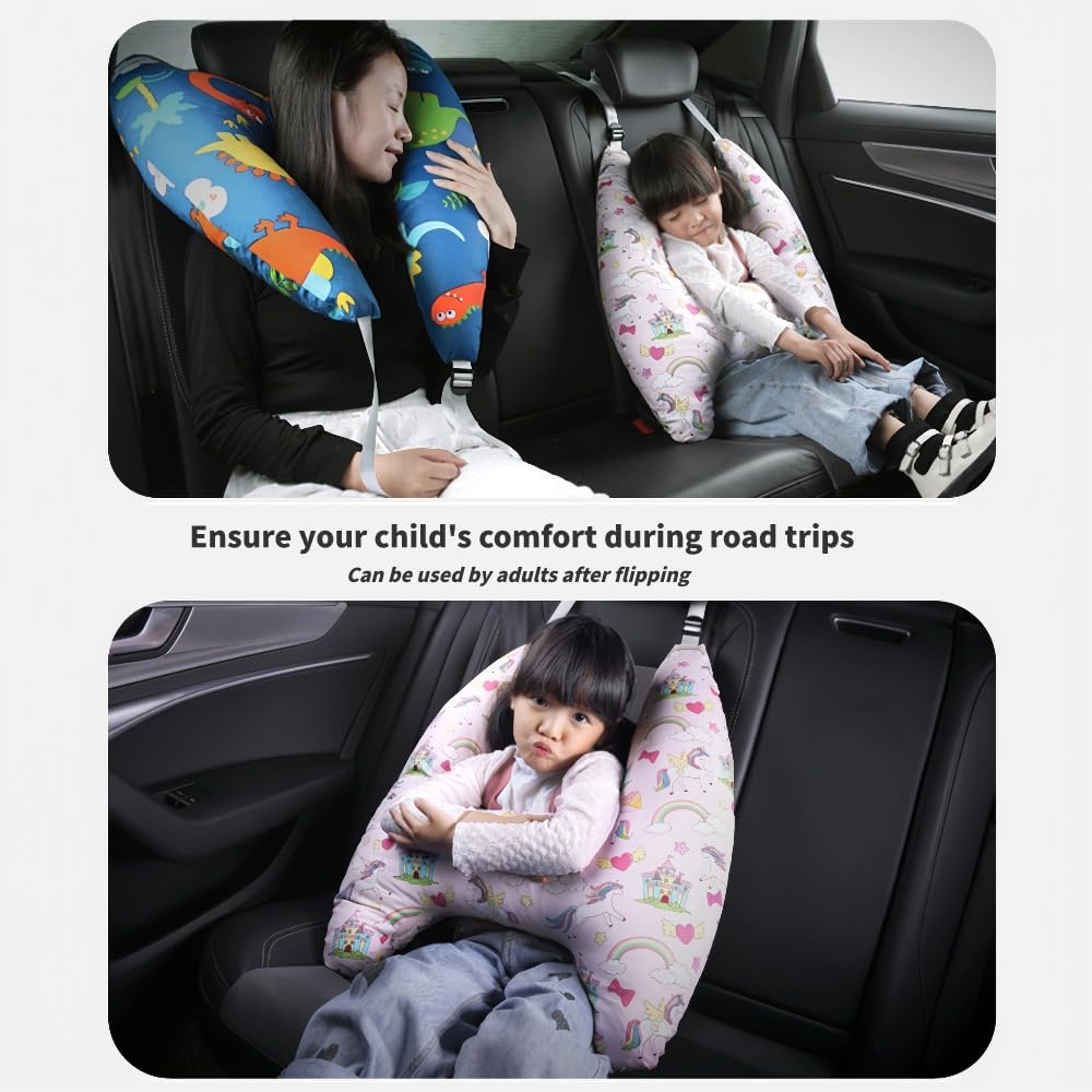 Kids Travel Pillow Dinosaur Cartoon Design