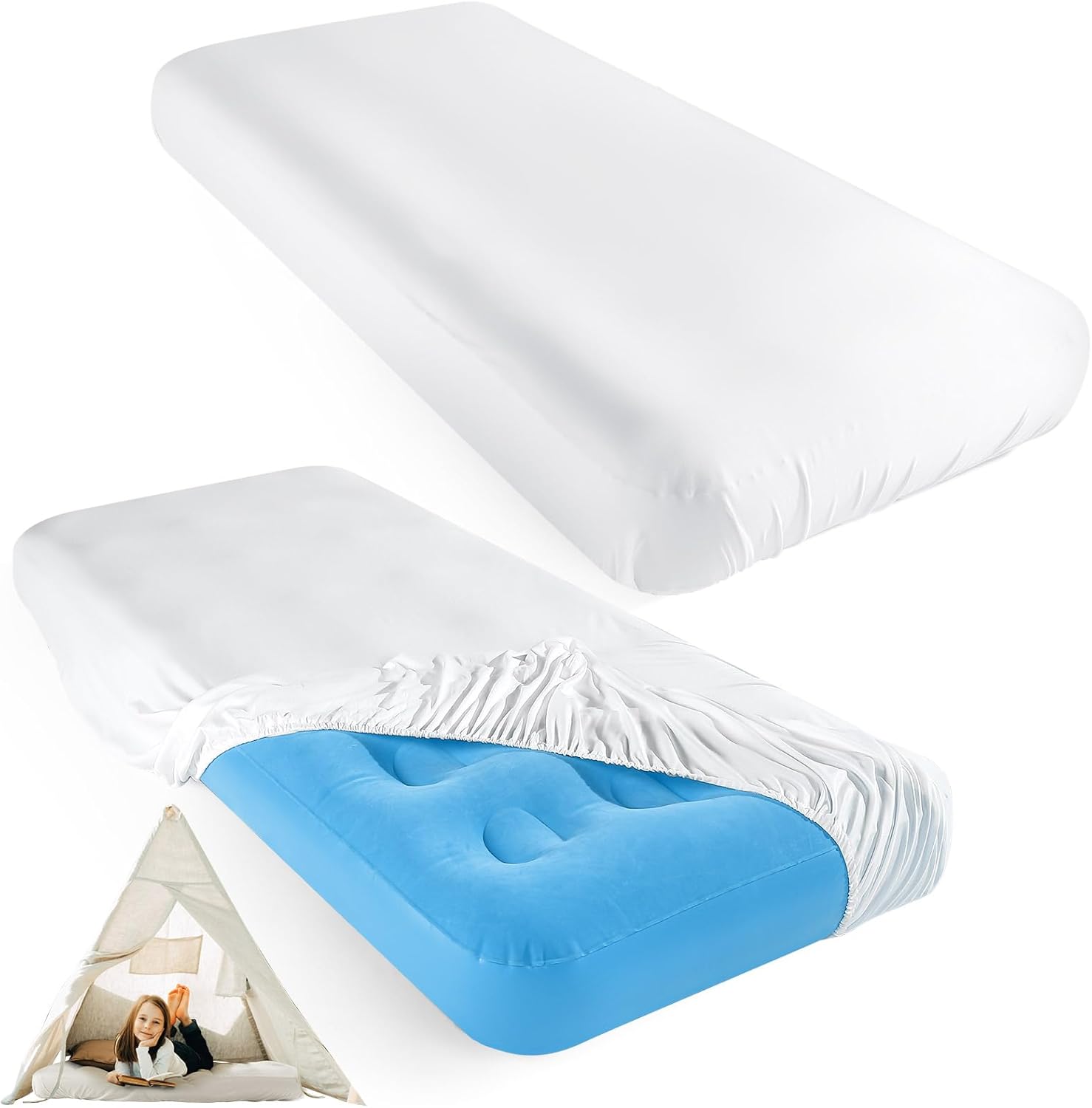 Breling Kids 2 Pcs Inflatable Airbed Sheets