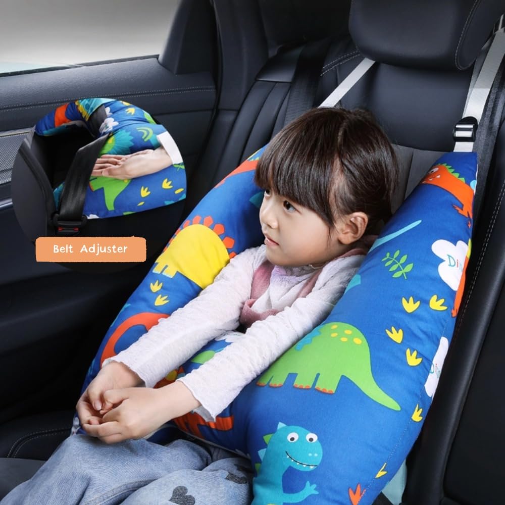 Kids Travel Pillow Dinosaur Cartoon Design
